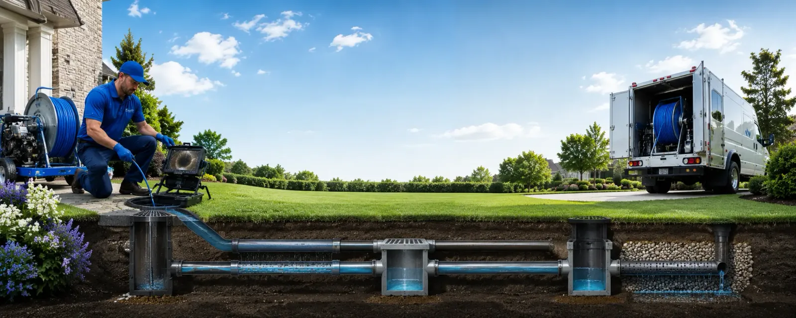 Outdoor drain cleaning information for East Haven, VT